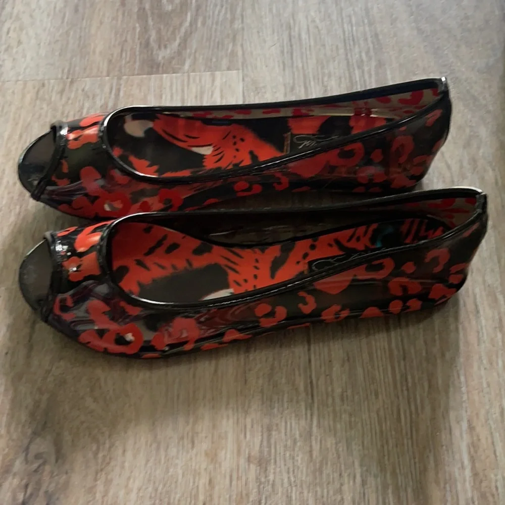 Iron Fist Girls Raw Power Peep Tow Flats Size 5